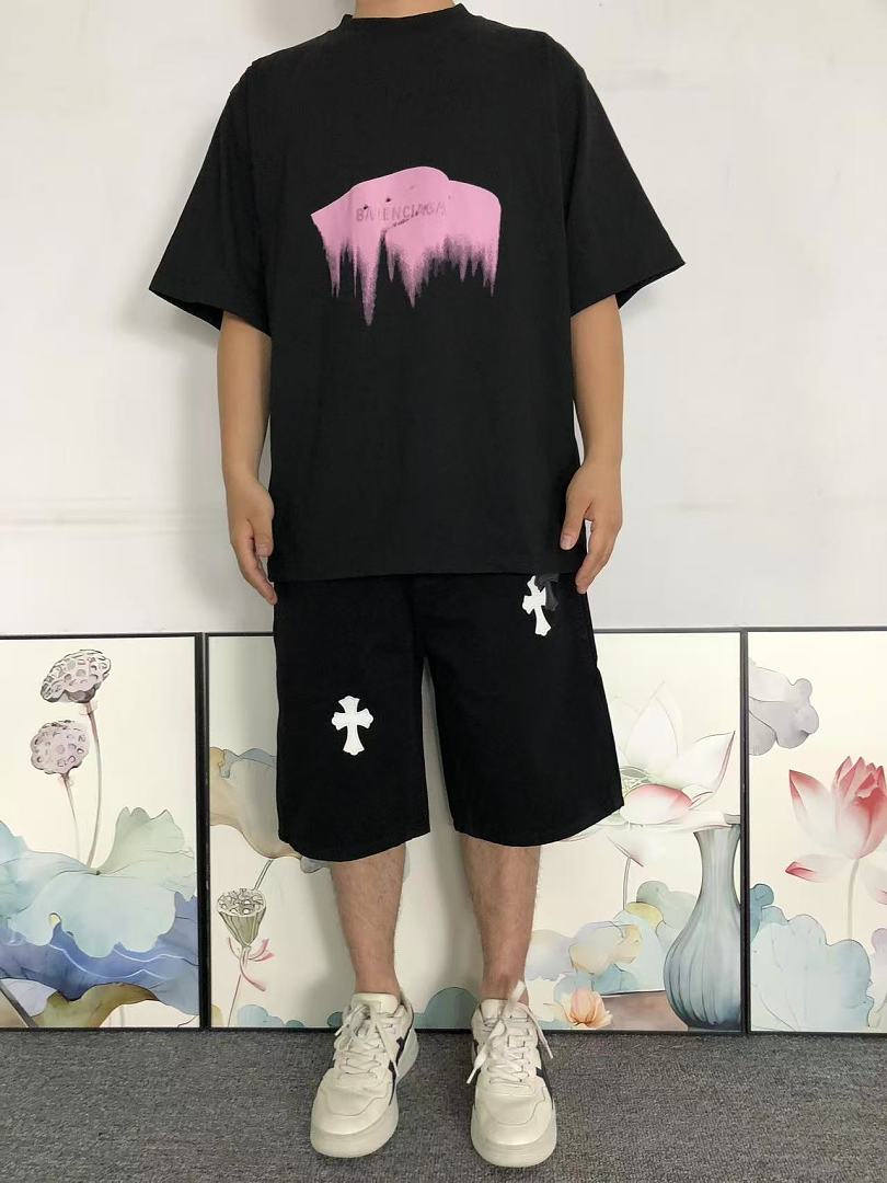 Balenciaga 125 B⭐L⭐⭐⭐IA⭐A T-SHIRT 42060510163 (Im 170Cm 60Kg I Wear Size XS In The Phot) - Image 3