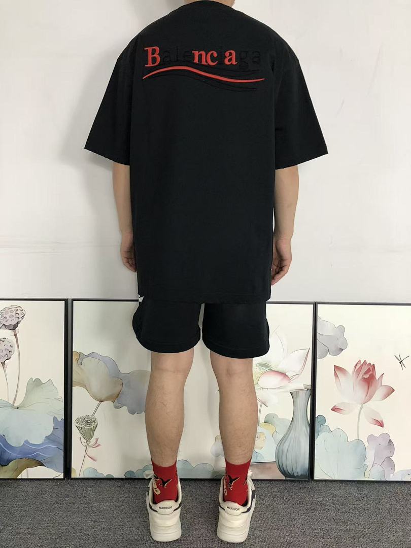 Balenciaga 98 B⭐L⭐⭐⭐IA⭐A T-SHIRT 5233023127 (Im 170Cm 60Kg I Wear Size XL In The Phot) - Image 4