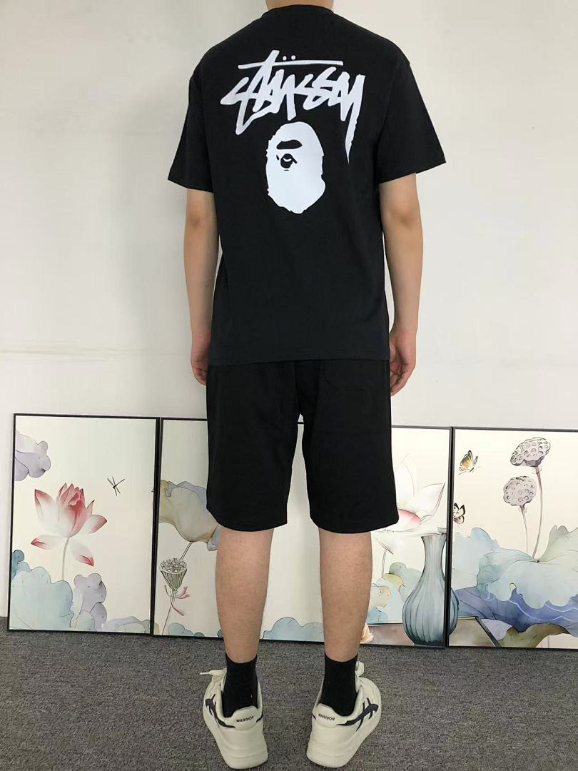 Bape 85 BAPE STUSSY T-SHIRT 4105172198 (Im 170Cm 60Kg I Wear Size S In The Phot) - Image 4