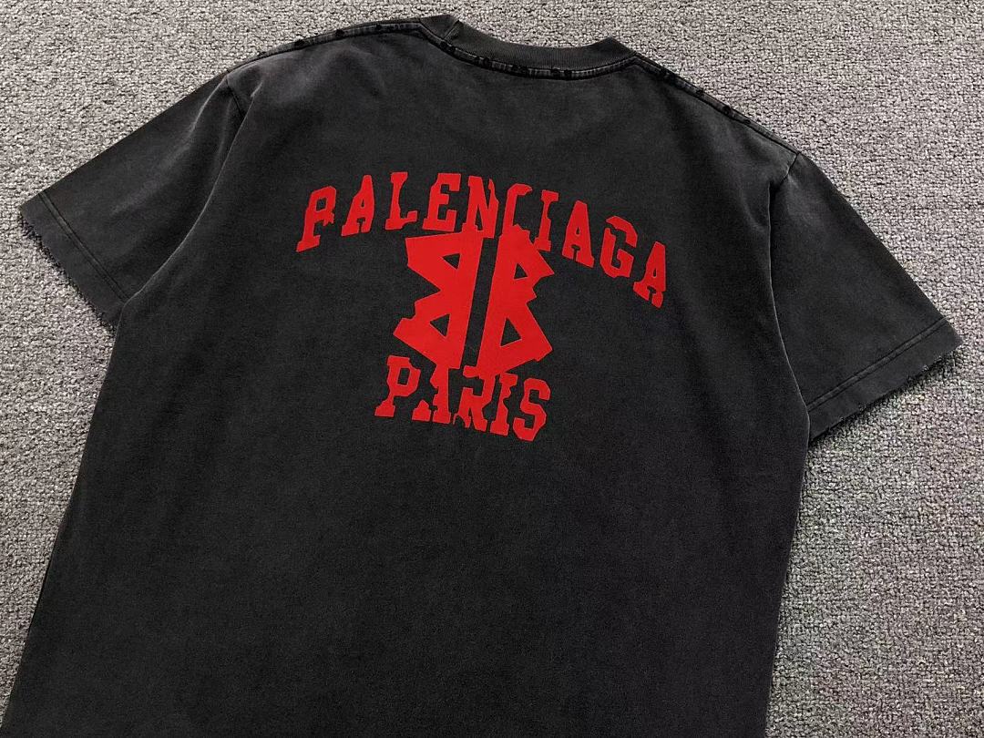 Balenciaga 129 B⭐L⭐⭐⭐IA⭐A T-SHIRT 42061610133 (Im 170Cm 60Kg I Wear Size 2XL In The Phot) - Image 15