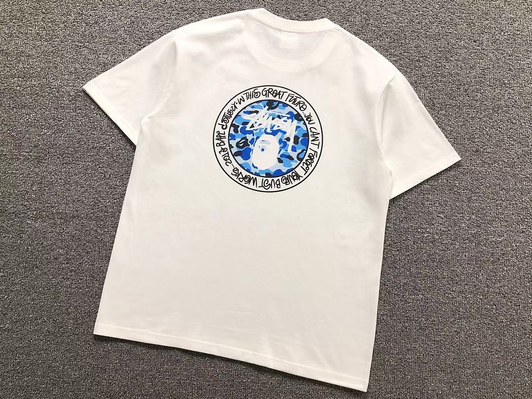 Bape 85 BAPE STUSSY T-SHIRT 124230431 (Im 170Cm 60Kg I Wear Size M In The Phot) - Image 13