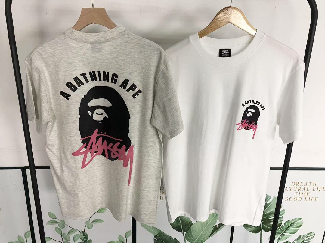 Bape 85 STUSSY BAPE T-SHIRT 3104151931 (Im 170Cm 60Kg I Wear Size S In The Phot) - Image 24