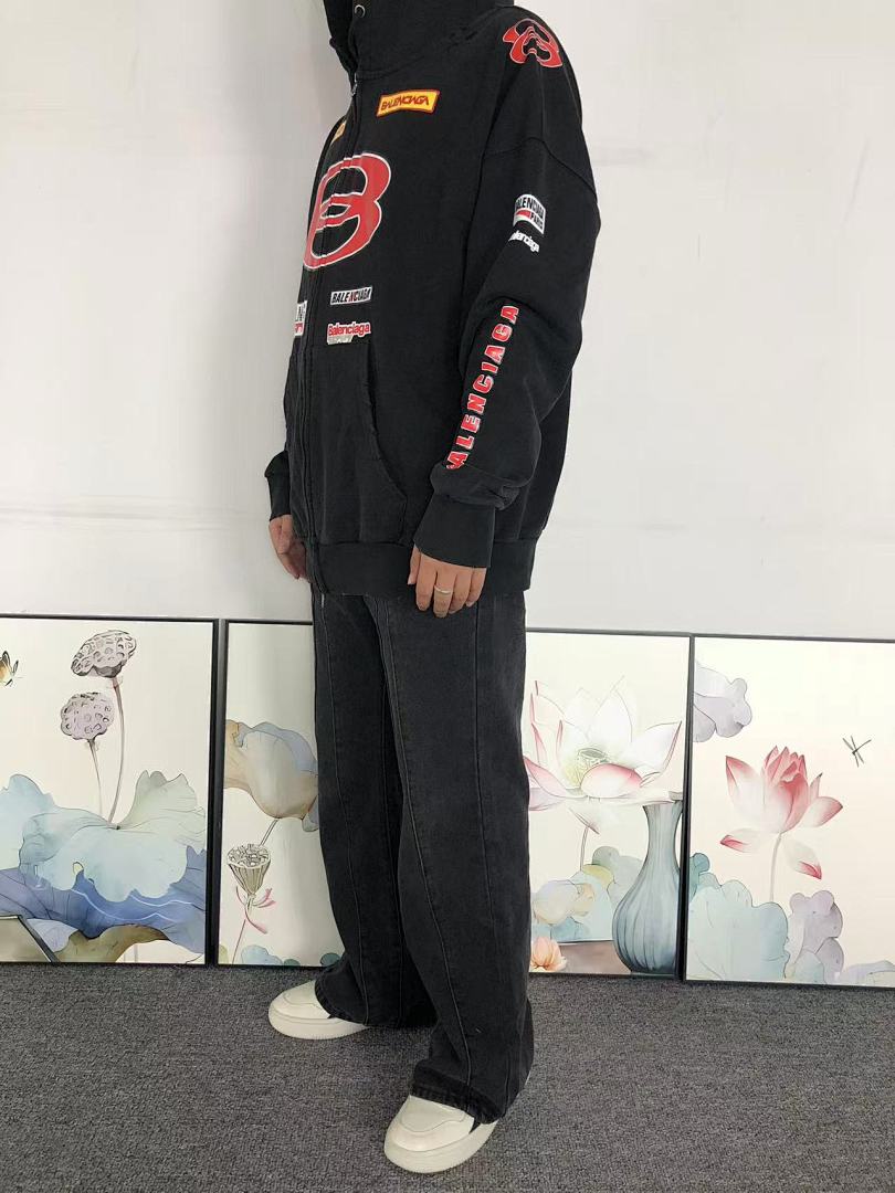 Balenciaga 258 B⭐L⭐⭐⭐IA⭐A HOODIE 5102713136 (Im 170Cm 60Kg I Wear Size S In The Phot) - Image 4