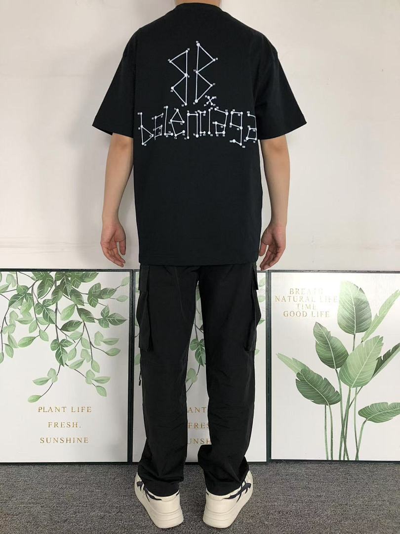 Balenciaga 115 B⭐L⭐⭐⭐IA⭐A T-SHIRT 3102220621 (Im 170Cm 55Kg I Wear Size M In The Phot) - Image 4