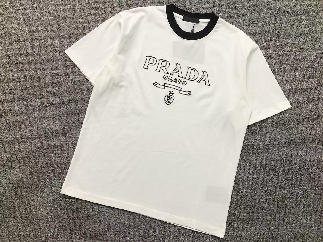 Prada 115 P⭐A⭐A T-SHIRT 520120320 (Im 170Cm 60Kg I Wear Size M In The Phot) - Image 11