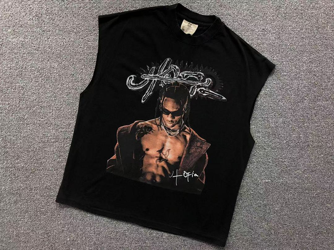 Travis Scott 108 VINTAGE TRAVIS SCOTT VEST 504051717 (Im 170Cm 55Kg I Wear Size M In The Phot) - Image 6
