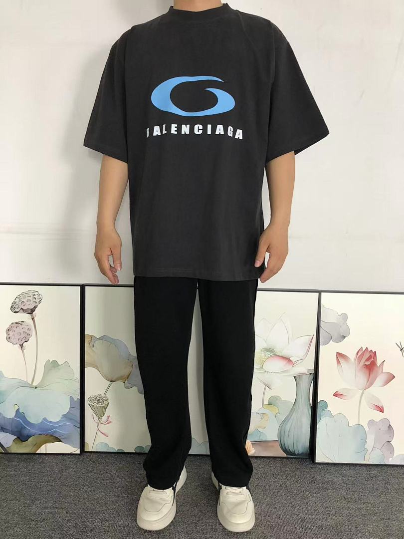 Balenciaga 128 B⭐L⭐⭐⭐IA⭐A T-SHIRT 42040804163 (Im 170Cm 60Kg I Wear Size XS In The Phot) - Image 3