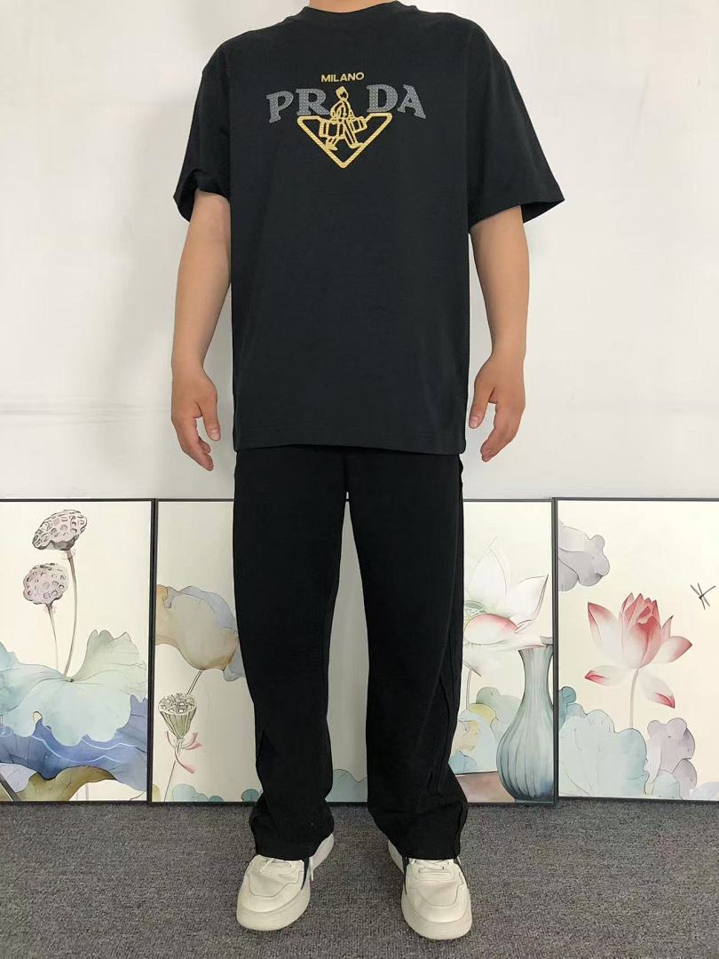 Prada 118 P⭐A⭐A T-SHIRT 5230702147 (Im 170Cm 60Kg I Wear Size M In The Phot) - Image 3