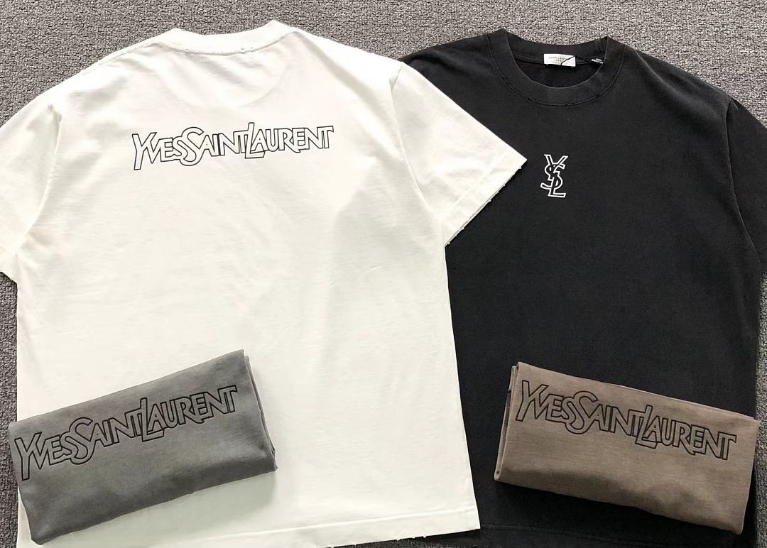 Saint Laurent 128 SA⭐⭐T ⭐⭐U⭐⭐NT T-SHIRT 42042912133 (Im 170Cm 60Kg I Wear Size 2XL In The Phot) - Image 6