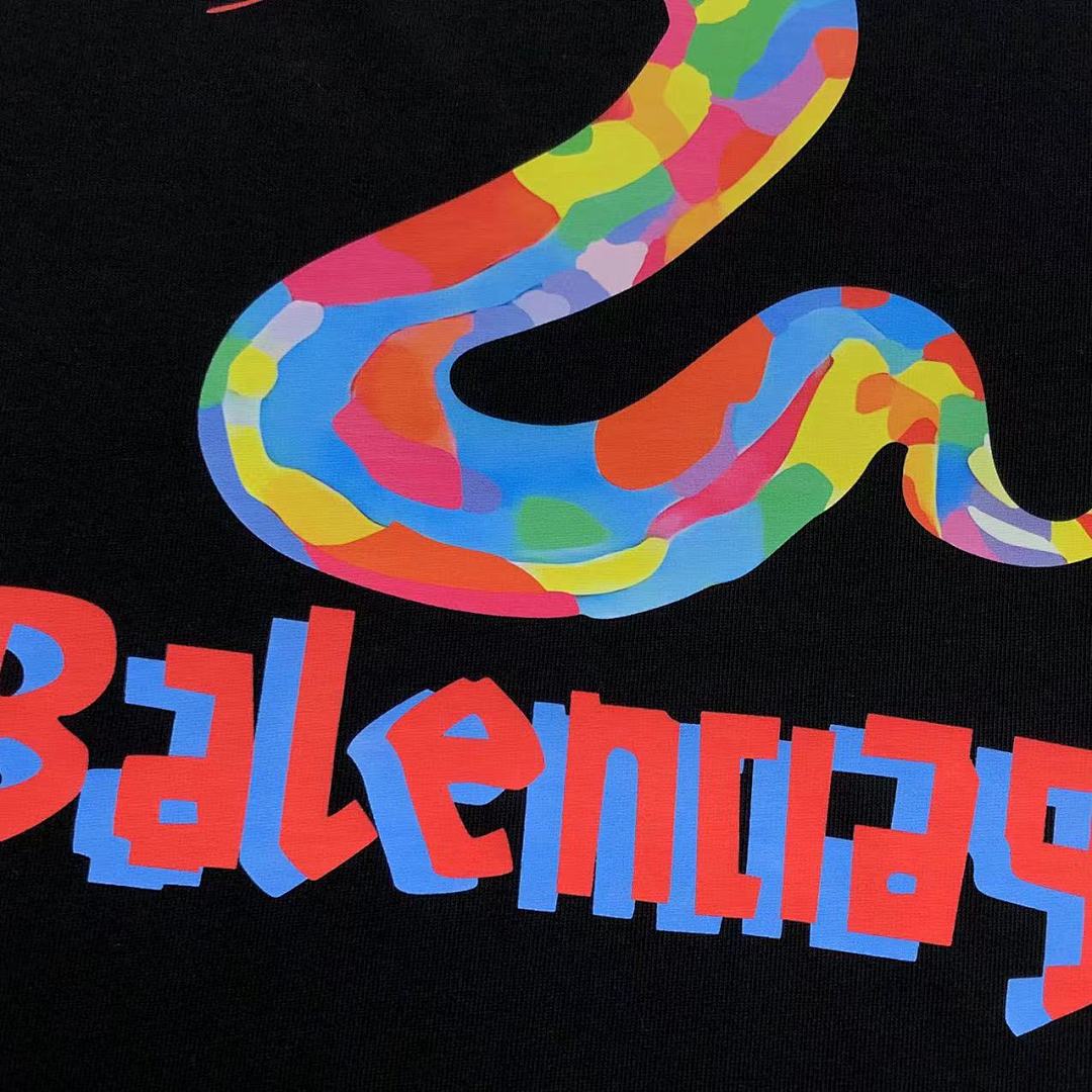 Balenciaga 95 B⭐L⭐⭐⭐IA⭐A T-SHIRT 502171881 (Im 170Cm 57Kg I Wear Size 1 In The Phot) - Image 11