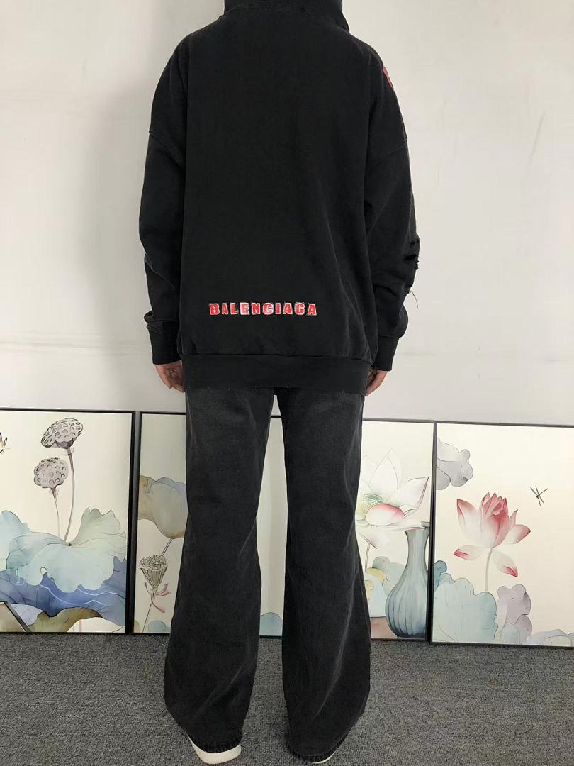 Balenciaga 258 B⭐L⭐⭐⭐IA⭐A HOODIE 5102713136 (Im 170Cm 60Kg I Wear Size S In The Phot) - Image 5