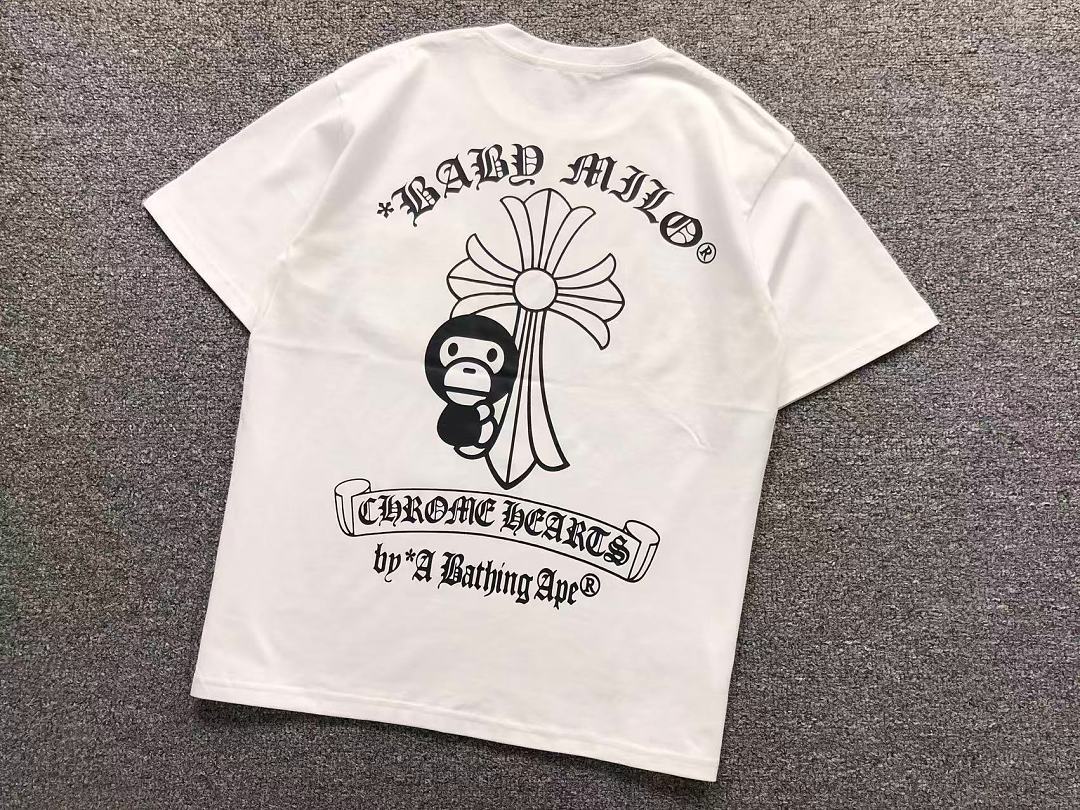 Bape 95 C⭐⭐OME HE⭐⭐TS BAPE T-SHIRT 1261128182 (Im 170Cm 60Kg I Wear Size S In The Phot) - Image 7