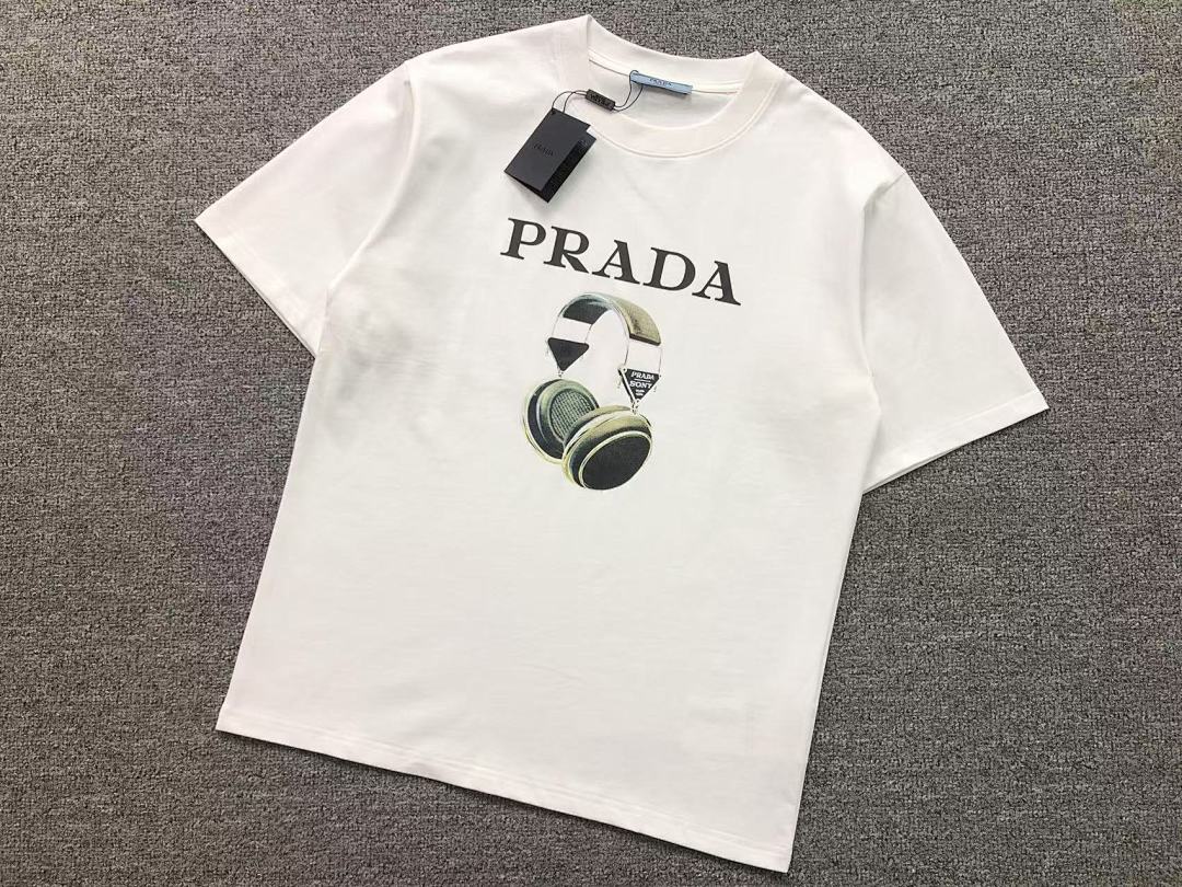 Prada 95 P⭐A⭐A T-SHIRT 3203145003 (Im 170Cm 60Kg I Wear Size M In The Phot) - Image 8
