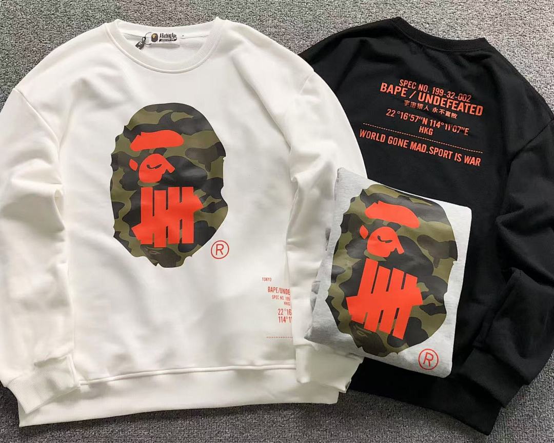 Bape 115 BAPE UNDEFEATED HOODIE 4111150498 (Im 170Cm 60Kg I Wear Size M In The Phot) - Image 6