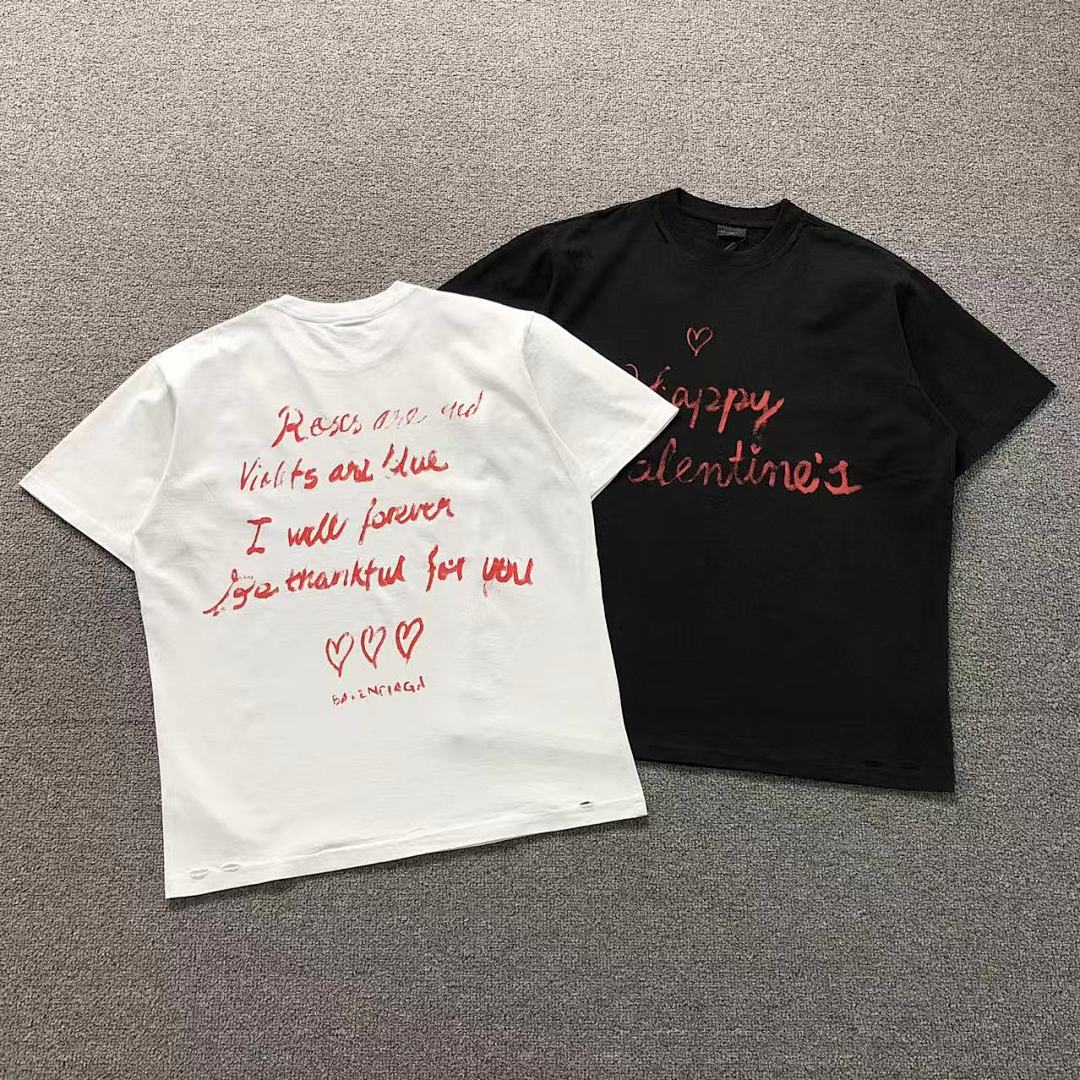 Balenciaga 115 B⭐L⭐⭐⭐IA⭐A T-SHIRT 5212220136 (Im 170Cm 60Kg I Wear Size L In The Phot)