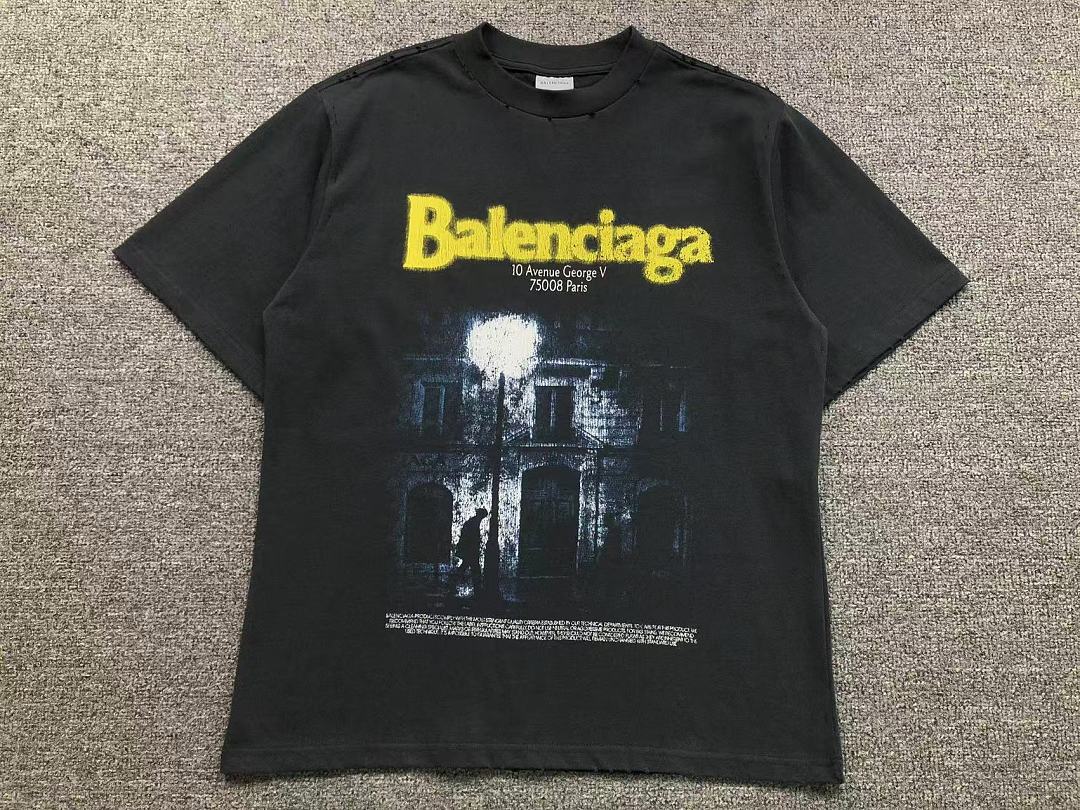 Balenciaga 139 B⭐L⭐⭐⭐IA⭐A T-SHIRT 42062006163 (Im 170Cm 60Kg I Wear Size XS In The Phot) - Image 5