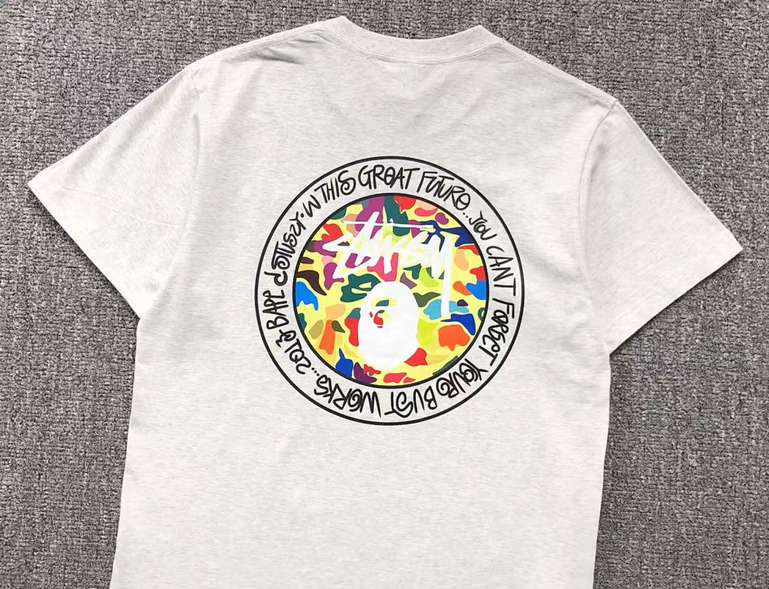 Bape 78 BAPE STUSSY T-SHIRT 1102090842 (Im 170Cm 55Kg I Wear Size S In The Phot) - Image 17