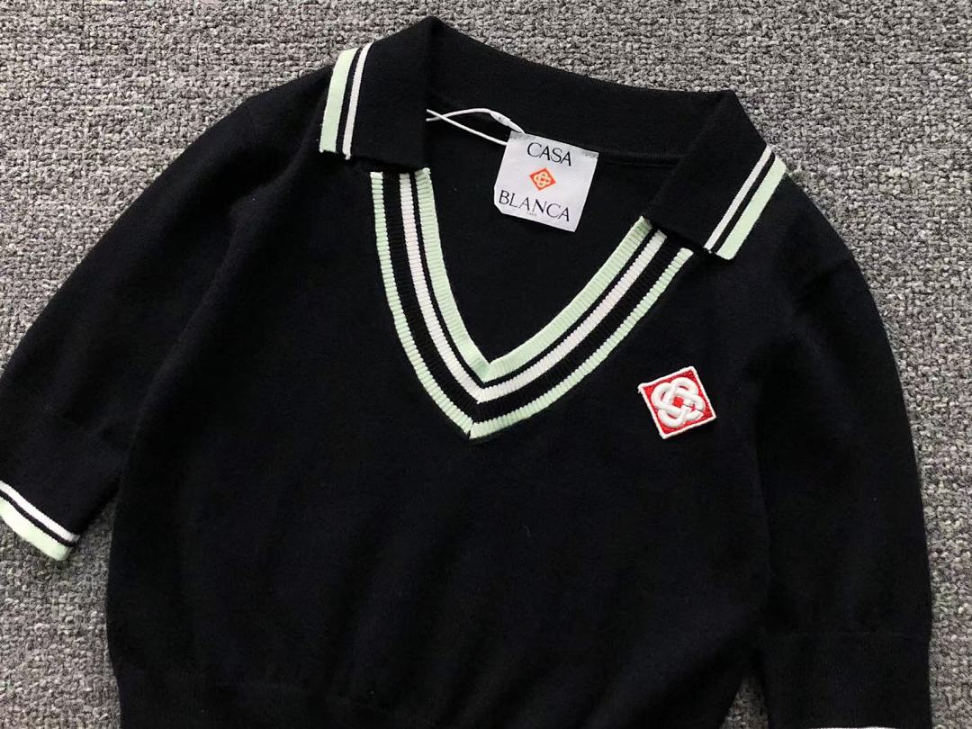 Casablanca 265 CASABLANCA SWEATER FEMAIE STYIE POLO SHORT - Image 8