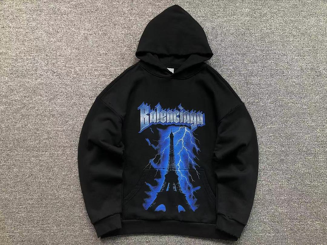 Balenciaga 235 B⭐L⭐⭐⭐IA⭐A HOODIE 42082924163 (Im 170Cm 60Kg I Wear Size S In The Phot) - Image 5
