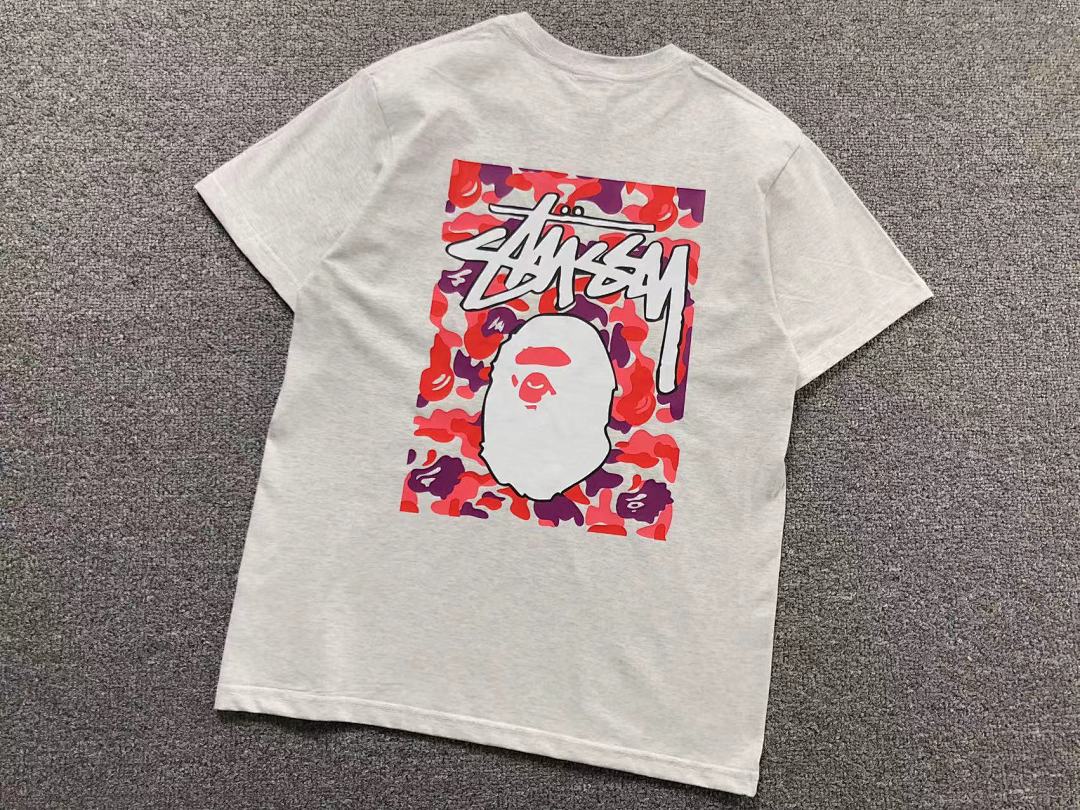Bape 78 BAPE STUSSY T-SHIRT 1102090442 (Im 170Cm 55Kg I Wear Size S In The Phot) - Image 31