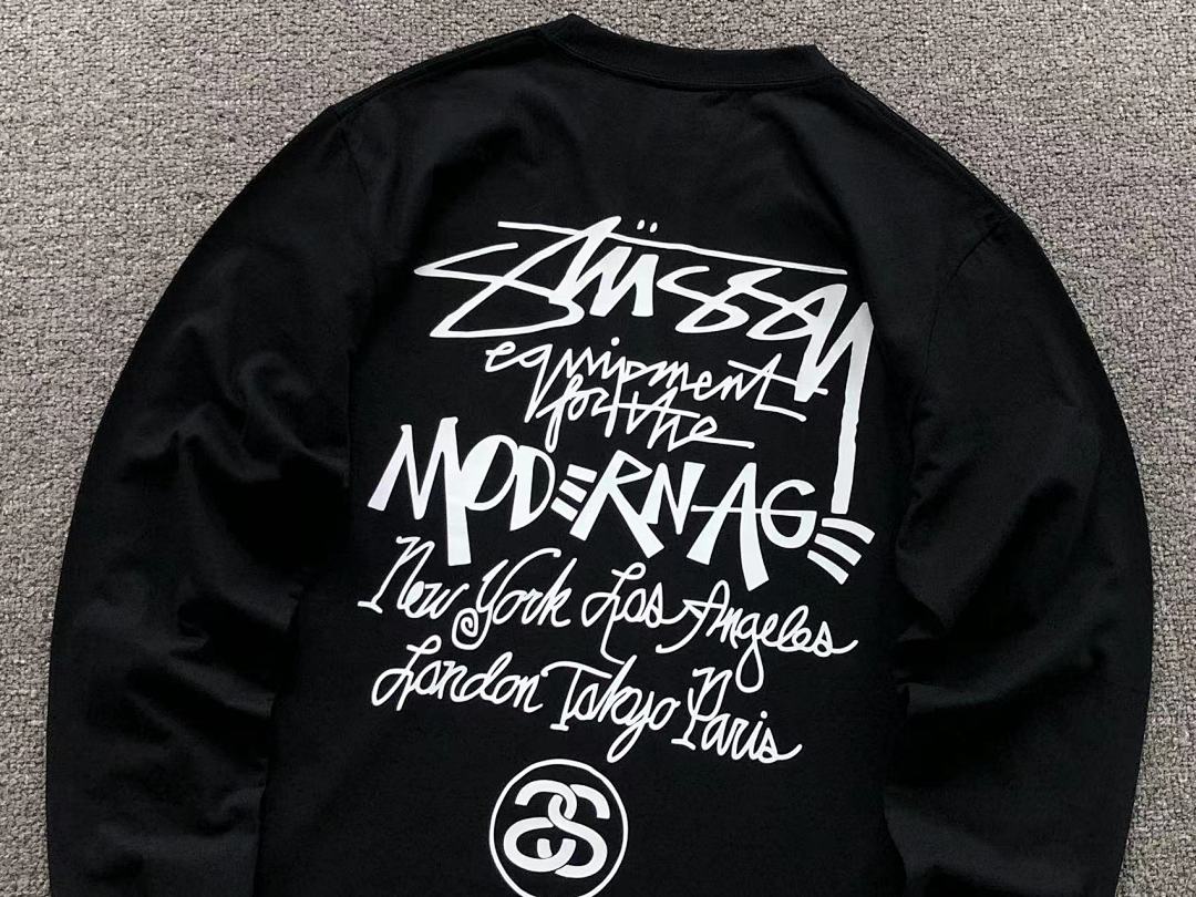 Stussy 95 STUSSY LONG SLEEVED 582004123 (Im 170Cm 60Kg I Wear Size M In The Phot) - Image 9