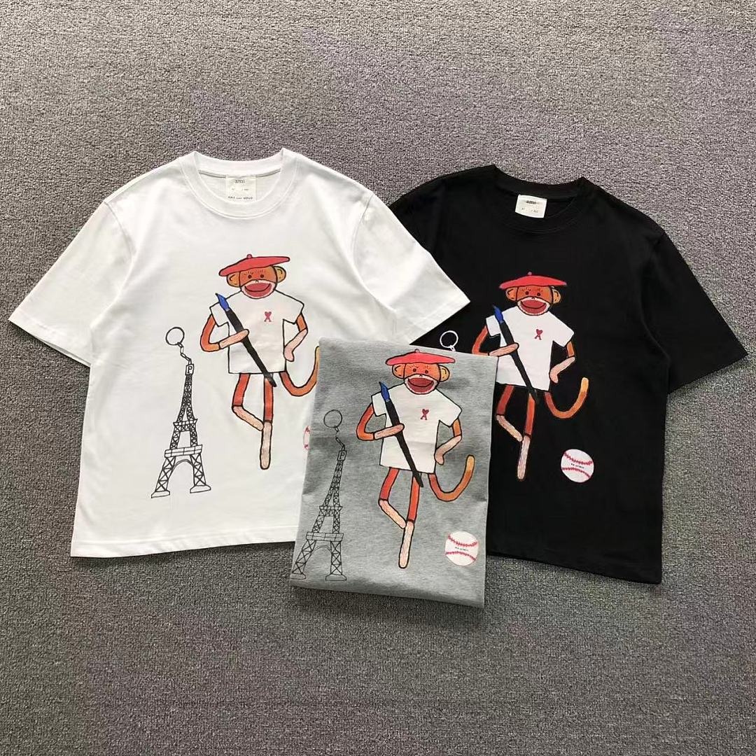 AMI 138 AMI T-SHIRT 22042344001 (Im 170Cm 60Kg I Wear Size S In The Phot)