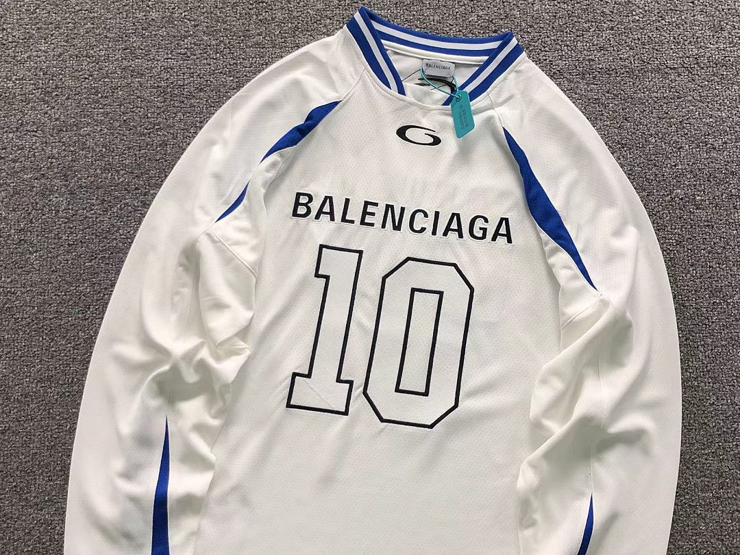 Balenciaga 258 B⭐L⭐⭐⭐IA⭐A NBA BASKETBALL LONG SLEEVED 1242008159 (Im 170Cm 60Kg I Wear Size XS In The Phot) - Image 9