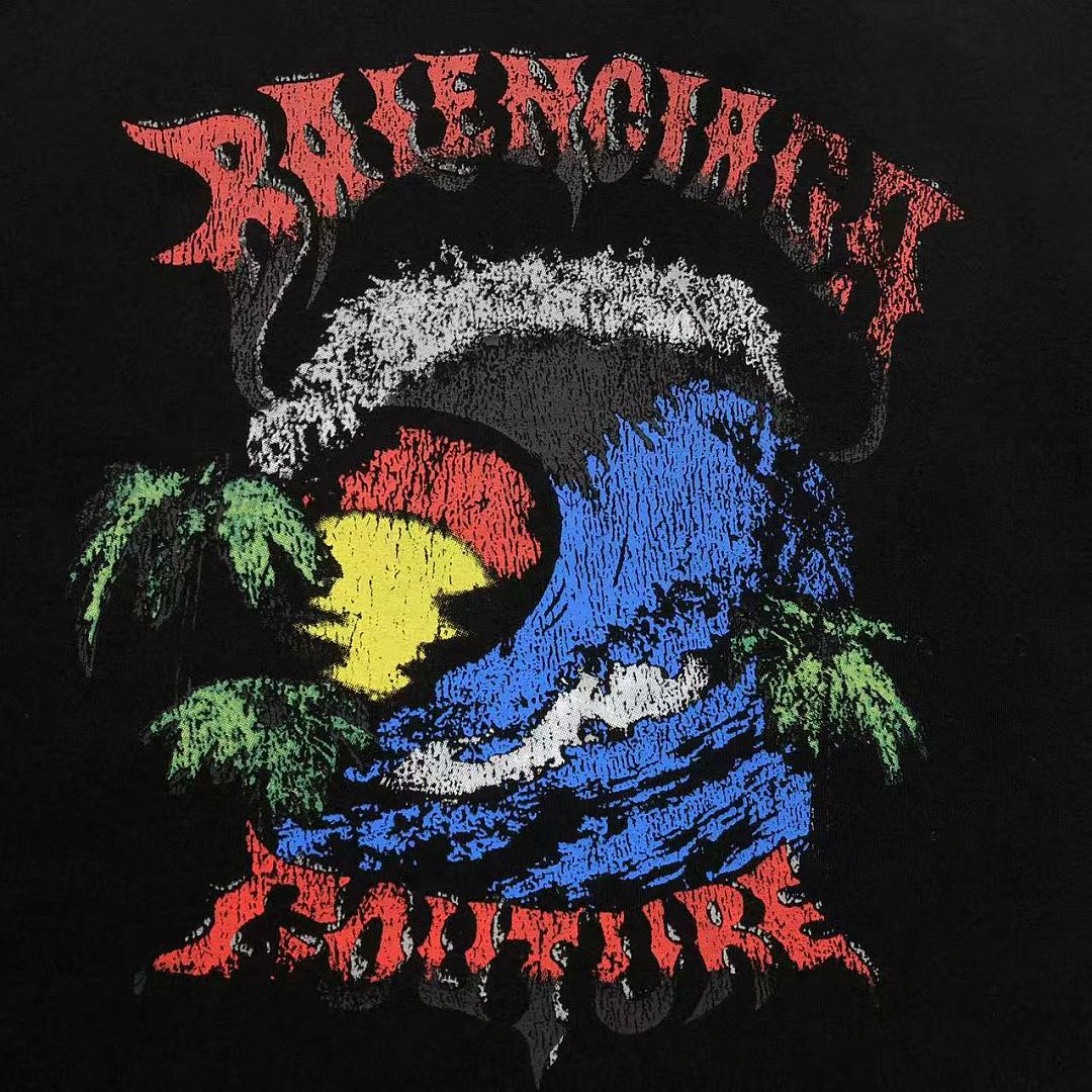Balenciaga 129 B⭐L⭐⭐⭐IA⭐A T-SHIRT 3206171821 (Im 170Cm 60Kg I Wear Size S In The Phot) - Image 13