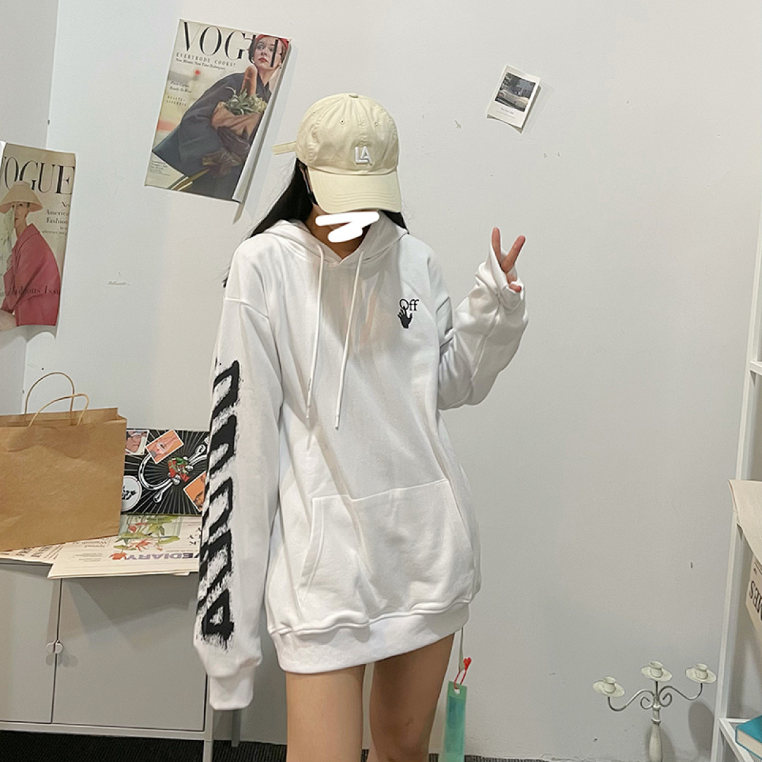 Off-White 109 OFF-WHITE (WHITE HOODIE) - Image 38