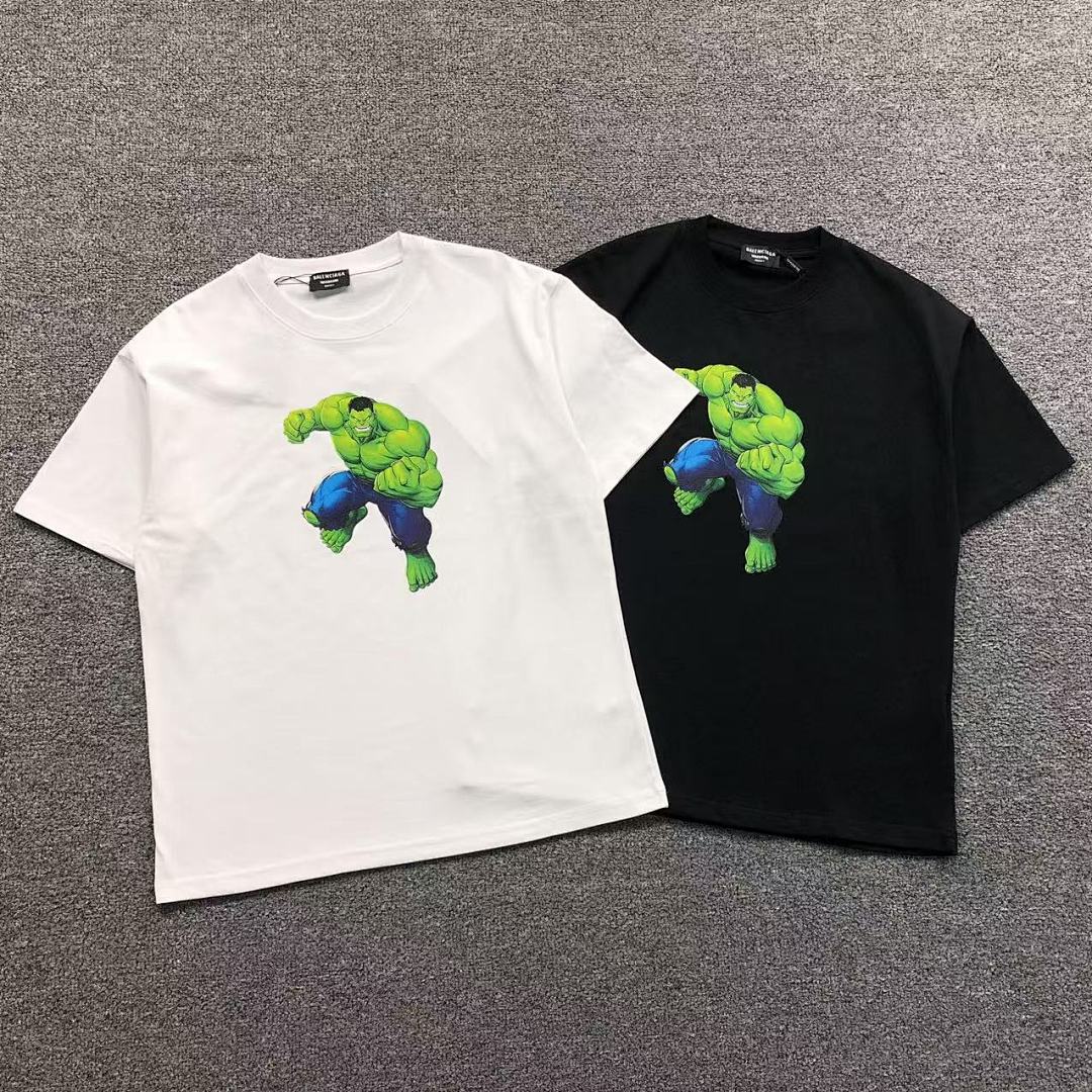 Balenciaga 95 B⭐L⭐⭐⭐IA⭐A T-SHIRT 1105190299 (Im 170Cm 60Kg I Wear Size M In The Phot)