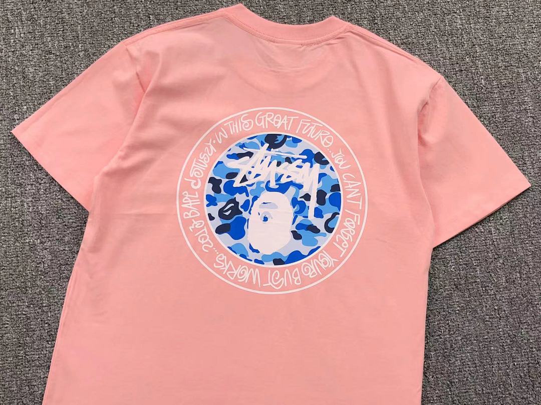 Bape 78 BAPE STUSSY T-SHIRT 411181642 (Im 170Cm 57Kg I Wear Size S In The Phot) - Image 20