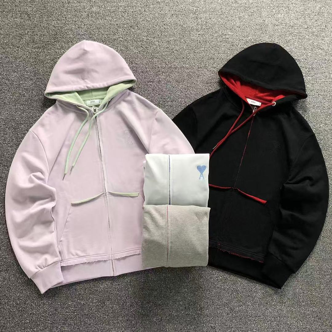 AMI 165 AMI HOODIE 3207171503 (Im 170Cm 60Kg I Wear Size M In The Phot)