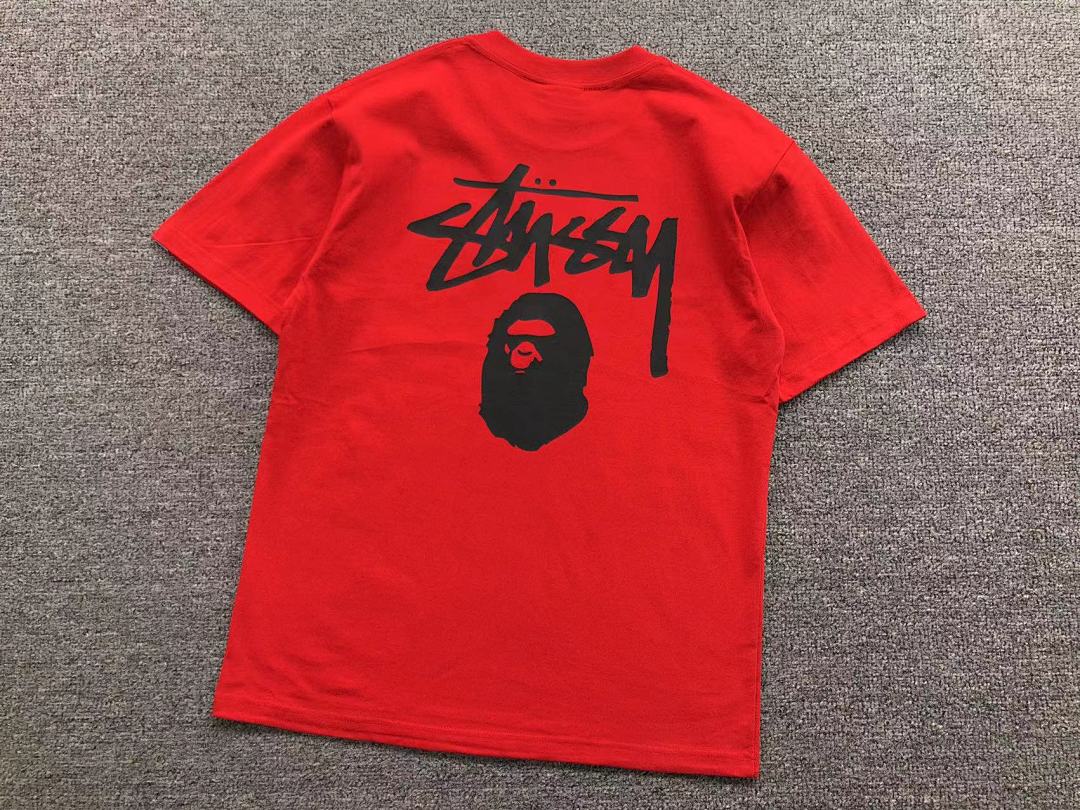Bape 79 BAPE STUSSY T-SHIRT 411183442 (Im 170Cm 57Kg I Wear Size S In The Phot) - Image 13