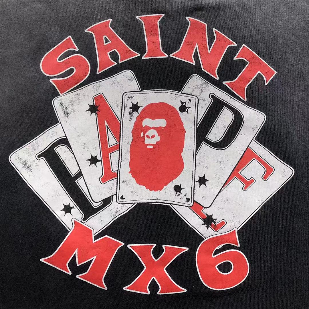 Bape 115 SAINT MICHAEL BAPE T-SHIRT SMA036 3203143717 (Im 170Cm 60Kg I Wear Size S In The Phot) - Image 13