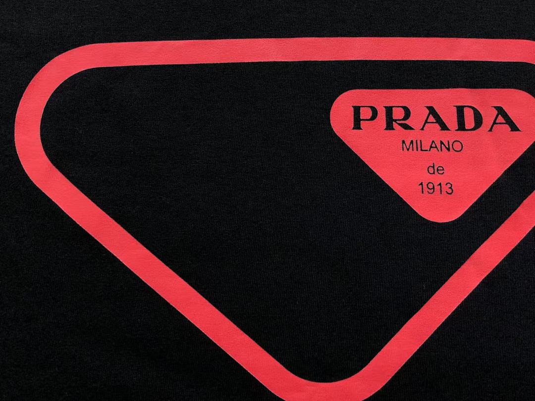 Prada 108 P⭐A⭐A T-SHIRT 505281070 (Im 170Cm 60Kg I Wear Size L In The Phot) - Image 8