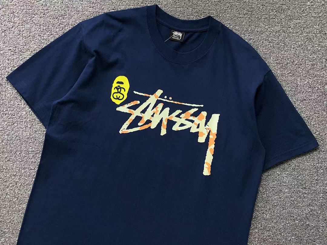 Bape 85 STUSSY BAPE T-SHIRT 3104151831 (Im 170Cm 60Kg I Wear Size L In The Phot) - Image 16