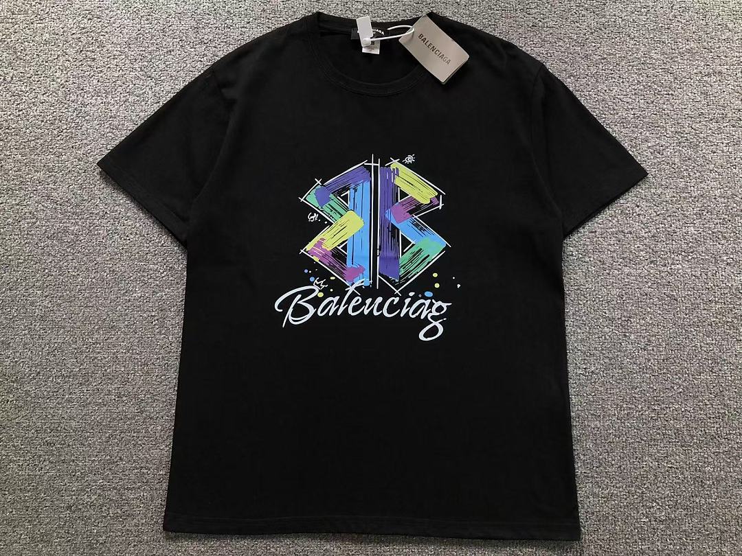 Balenciaga 115 B⭐L⭐⭐⭐IA⭐A T-SHIRT 22051320172 (Im 170Cm 60Kg I Wear Size M In The Phot) - Image 7