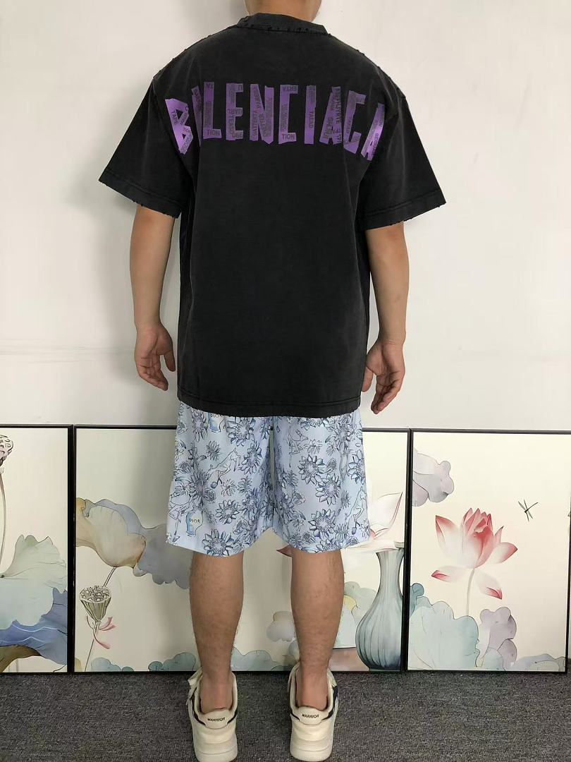 Balenciaga 135 B⭐L⭐⭐⭐IA⭐A T-SHIRT 5260608147 (Im 170Cm 60Kg I Wear Size L In The Phot) - Image 4