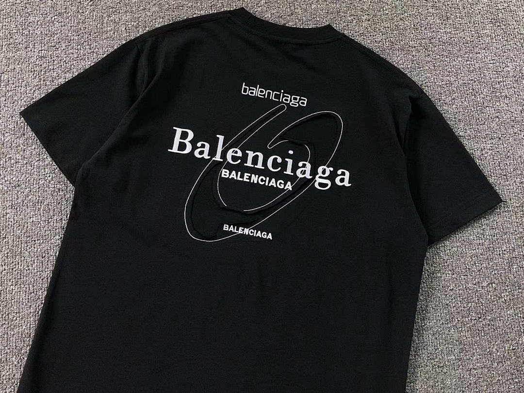 Balenciaga 118 B⭐L⭐⭐⭐IA⭐A T-SHIRT 11122016137 (Im 170Cm 60Kg I Wear Size M In The Phot) - Image 9