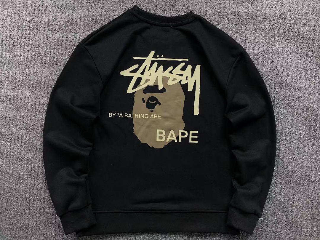 Bape 125 BAPE STUSSY HOODIE 4111281117 (Im 170Cm 55Kg I Wear Size S In The Phot) - Image 13