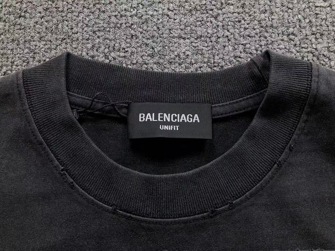 Balenciaga 125 B⭐L⭐⭐⭐IA⭐A T-SHIRT 5208240481 (Im 170Cm 60Kg I Wear Size S In The Phot) - Image 17