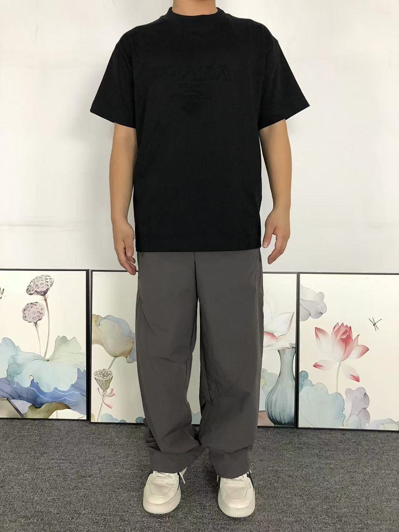 Prada 115 P⭐A⭐A T-SHIRT 510102381 (Im 170Cm 60Kg I Wear Size S In The Phot) - Image 3