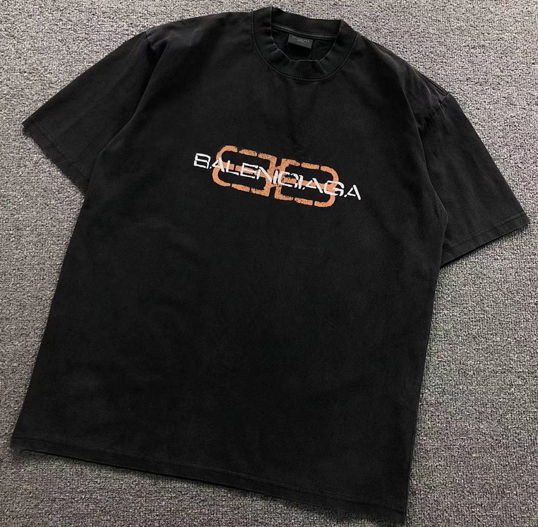 Balenciaga 128 B⭐L⭐⭐⭐IA⭐A T-SHIRT 3110171321 (Im 170Cm 60Kg I Wear Size M In The Phot)