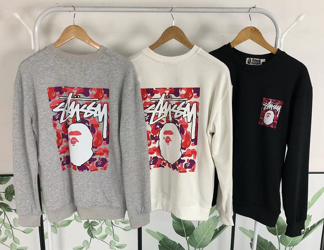 Bape 125 BAPE STUSSY HOODIE 4111280617 (Im 170Cm 55Kg I Wear Size S In The Phot) - Image 32