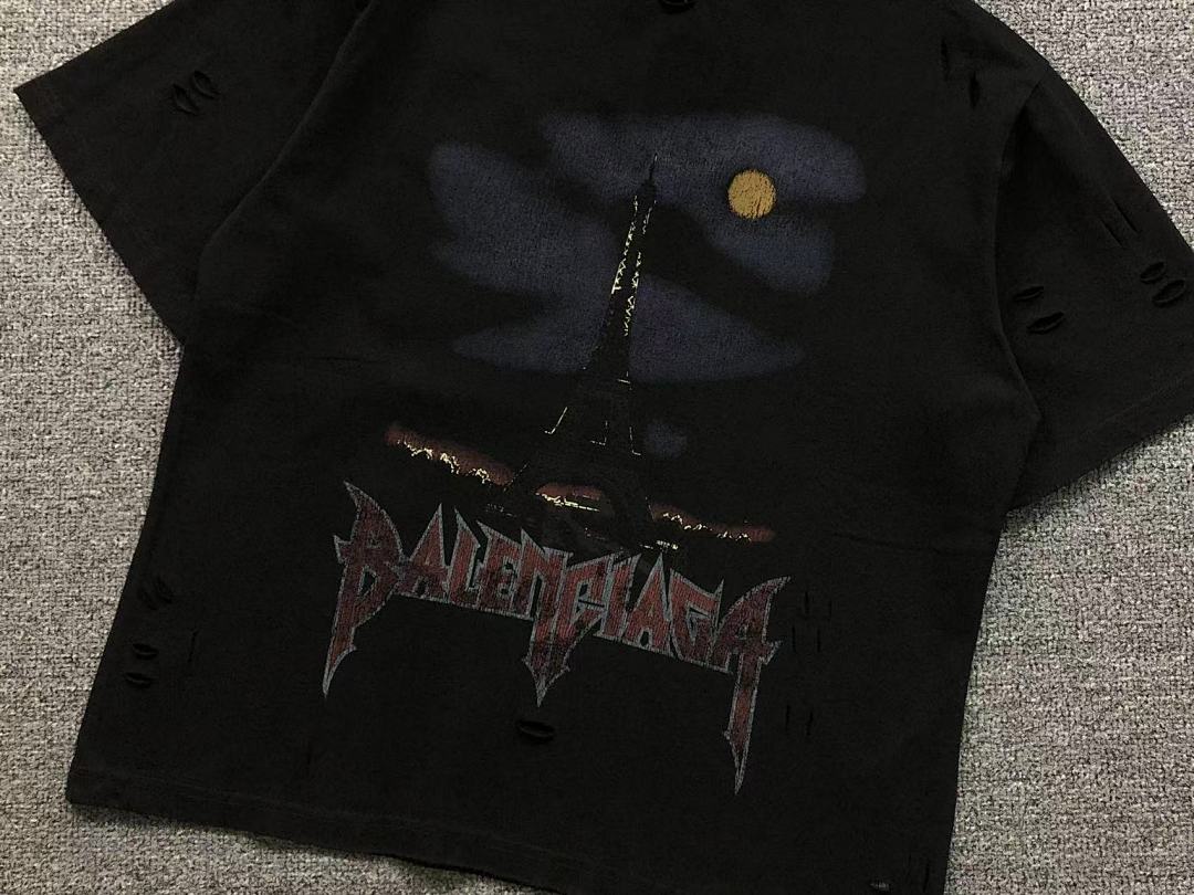 Balenciaga 135 B⭐L⭐⭐⭐IA⭐A T-SHIRT 42041314163 (Im 170Cm 60Kg I Wear Size XS In The Phot) - Image 7