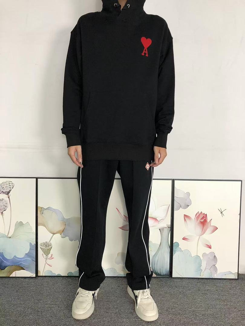 AMI 188 AMI HOODIE 22082705001 (Im 170Cm 60Kg I Wear Size M In The Phot) - Image 4