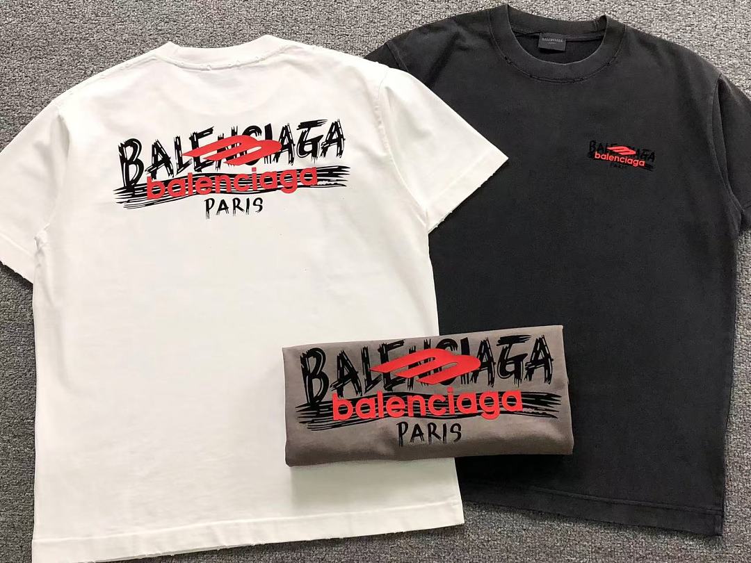 Balenciaga 128 B⭐L⭐⭐⭐IA⭐A T-SHIRT 3205070621 (Im 170Cm 60Kg I Wear Size L In The Phot) - Image 6