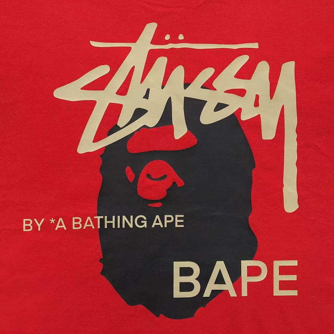 Bape 78 BAPE STUSSY T-SHIRT 1102101142 (Im 170Cm 57Kg I Wear Size S In The Phot) - Image 17