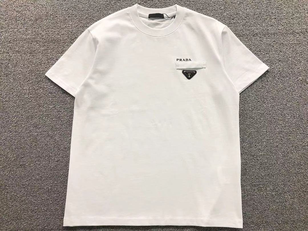 Prada 125 P⭐A⭐A T-SHIRT 2208034315 (Im 170Cm 60Kg I Wear Size S In The Phot) - Image 7