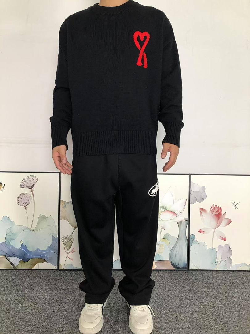 AMI 135 AMI SWEATER 3109300121 (Im 170Cm 60Kg I Wear Size M In The Phot) - Image 3